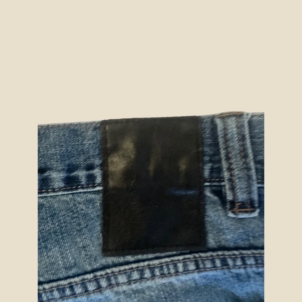 Buffalo Jeans Denim‎ Men Blue Embroidered Back Pocket Straight Leg